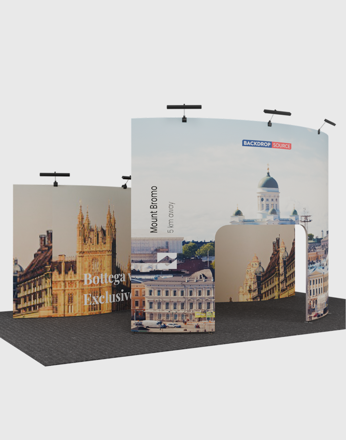 Portable Exhibit Display 20ft x 10ft - Model 21