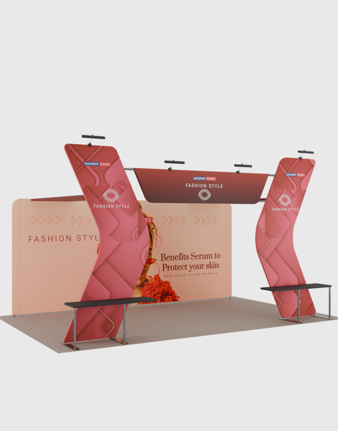 Portable Exhibit Display 20ft x 10ft - Model 17