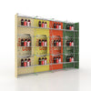 Portable Straight Pop-Up Wall with Shelves