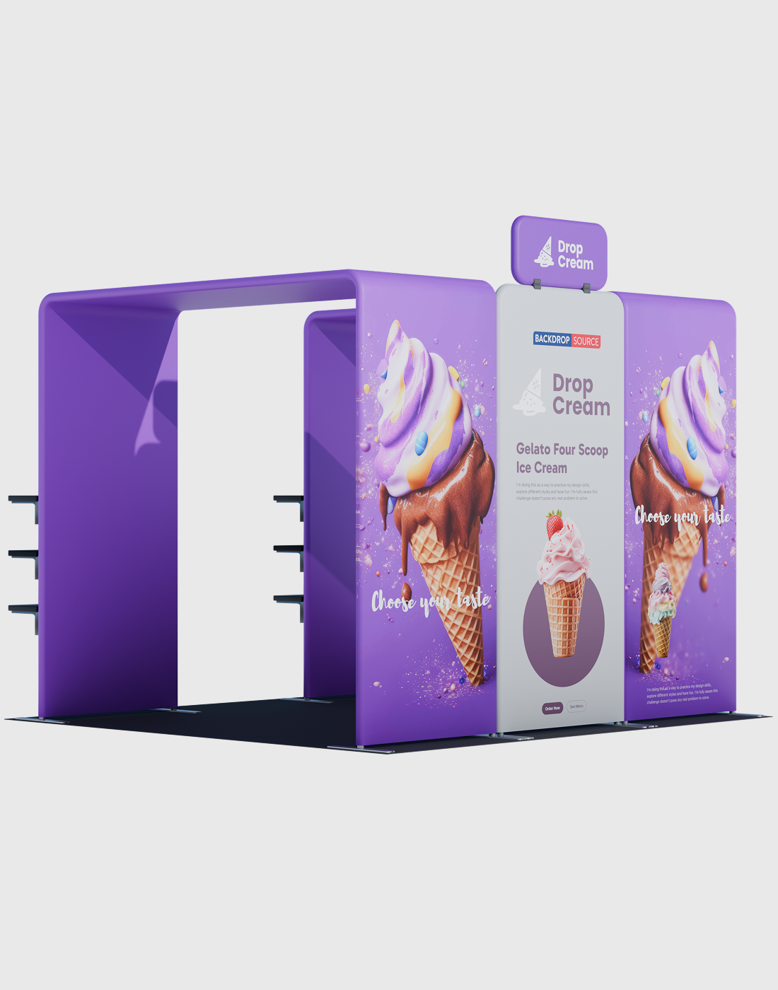 Portable Exhibit Display 10ft x 10ft - Model 35