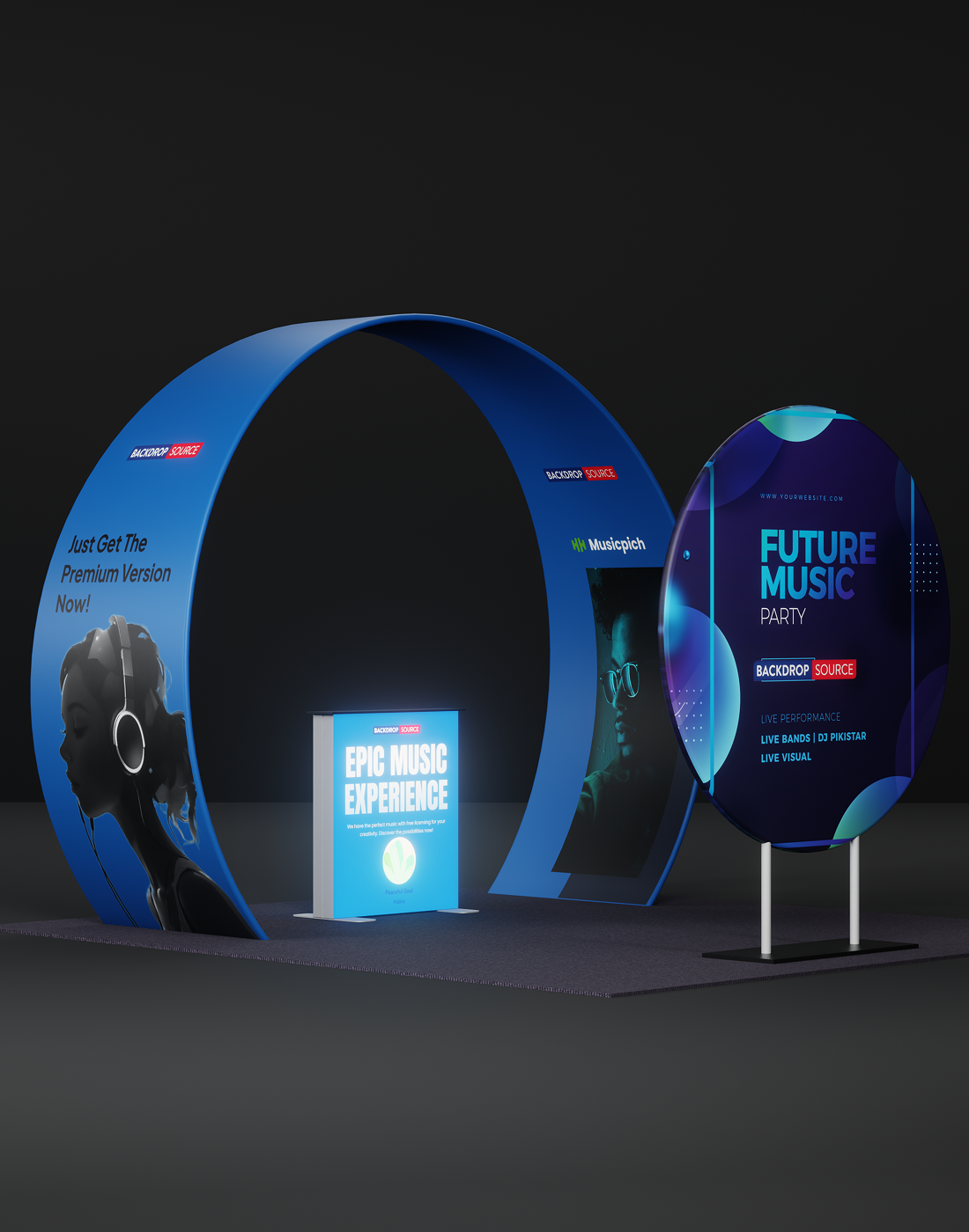 Portable Exhibit Display 10ft x 10ft - Model 33