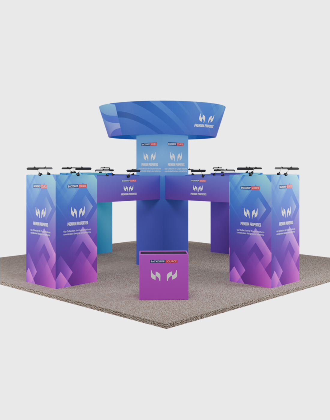 Modular Booth Kits 30ft x 30ft - Model 1
