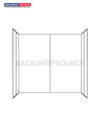 Custom Printed 3 Sided Photo Booth Enclosure