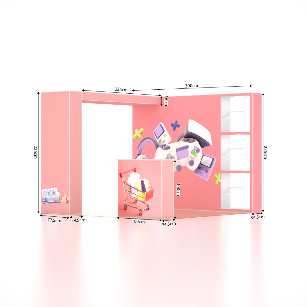 SEG Pro Popup Booth – Model 4 (10ft x 10ft)