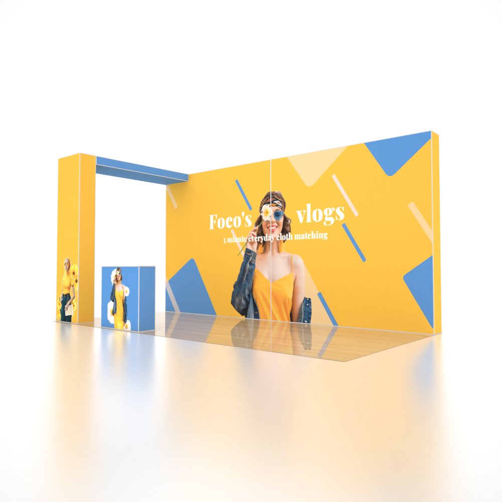 SEG Pro Popup Booth – Model 6 (20ft x 10ft)
