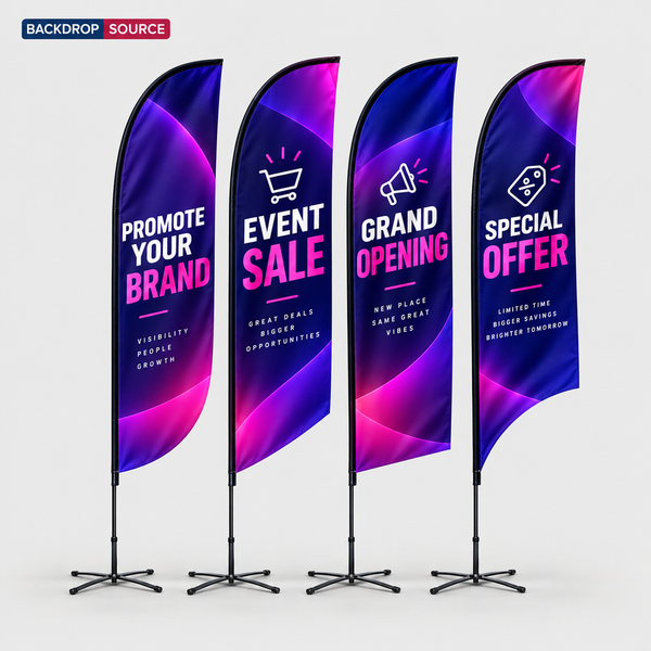 Duplex Printing Blade Advertising Flag