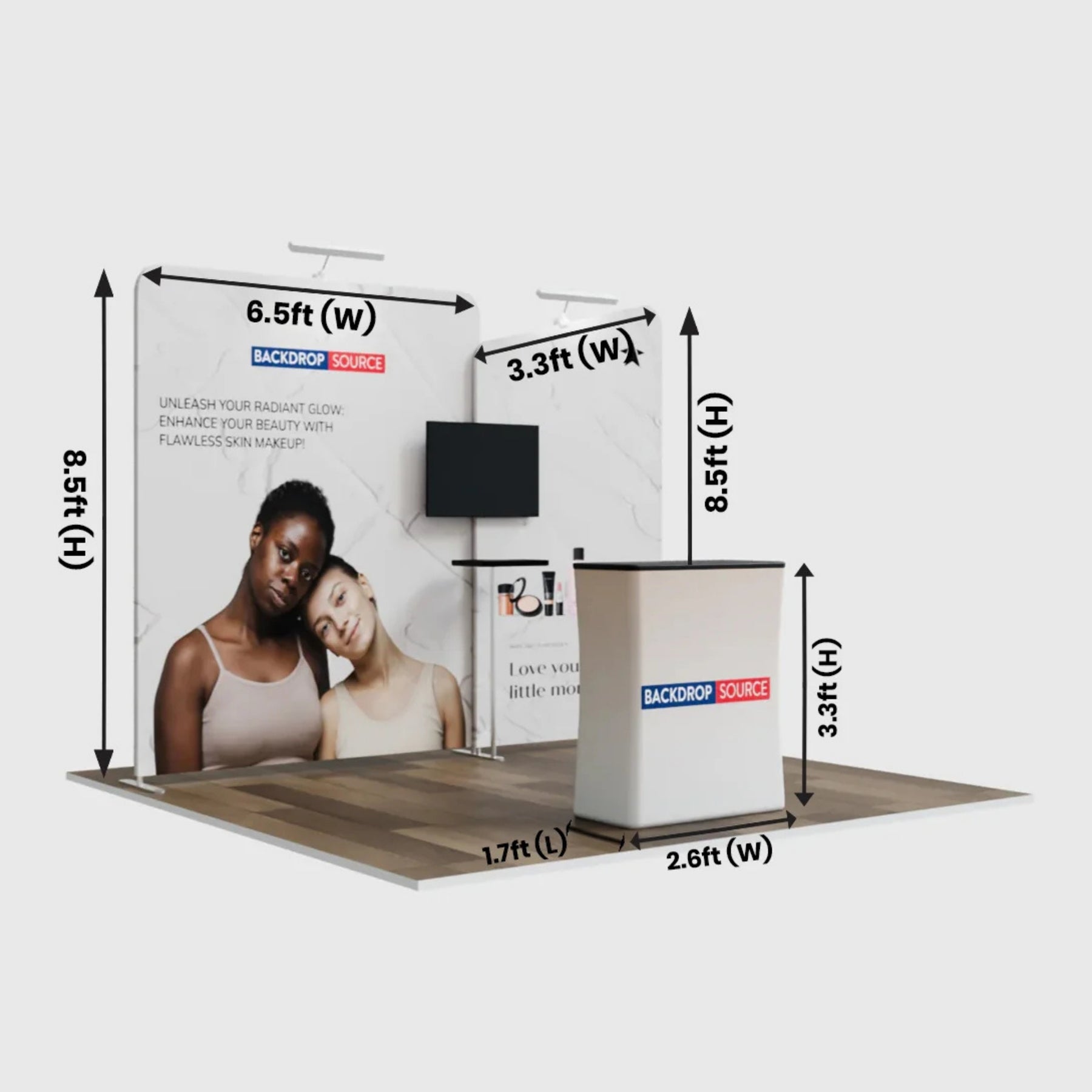 Portable Exhibit Display 10ft x 10ft - Model 3