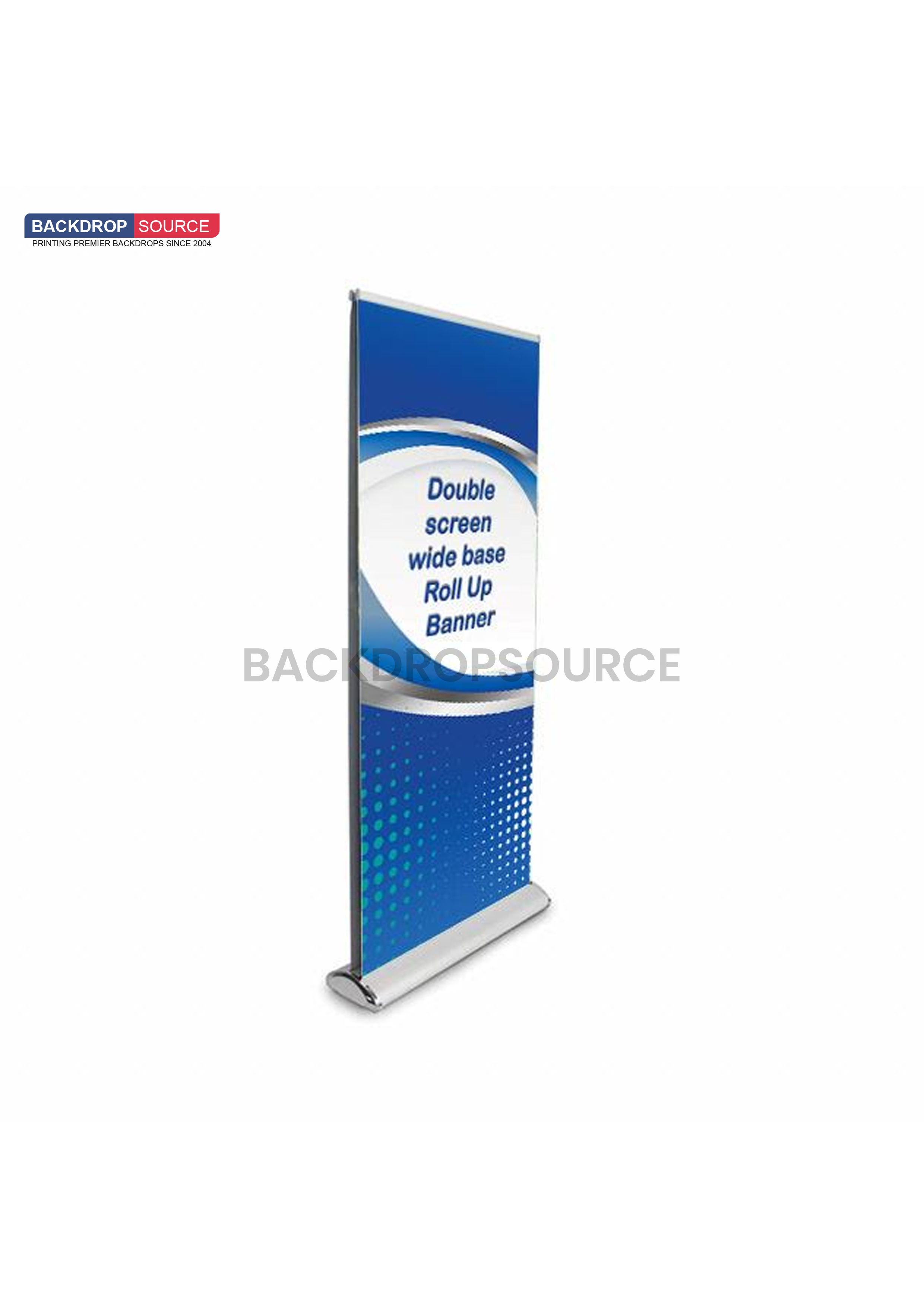 Double-sided wide base Roll Up Banner