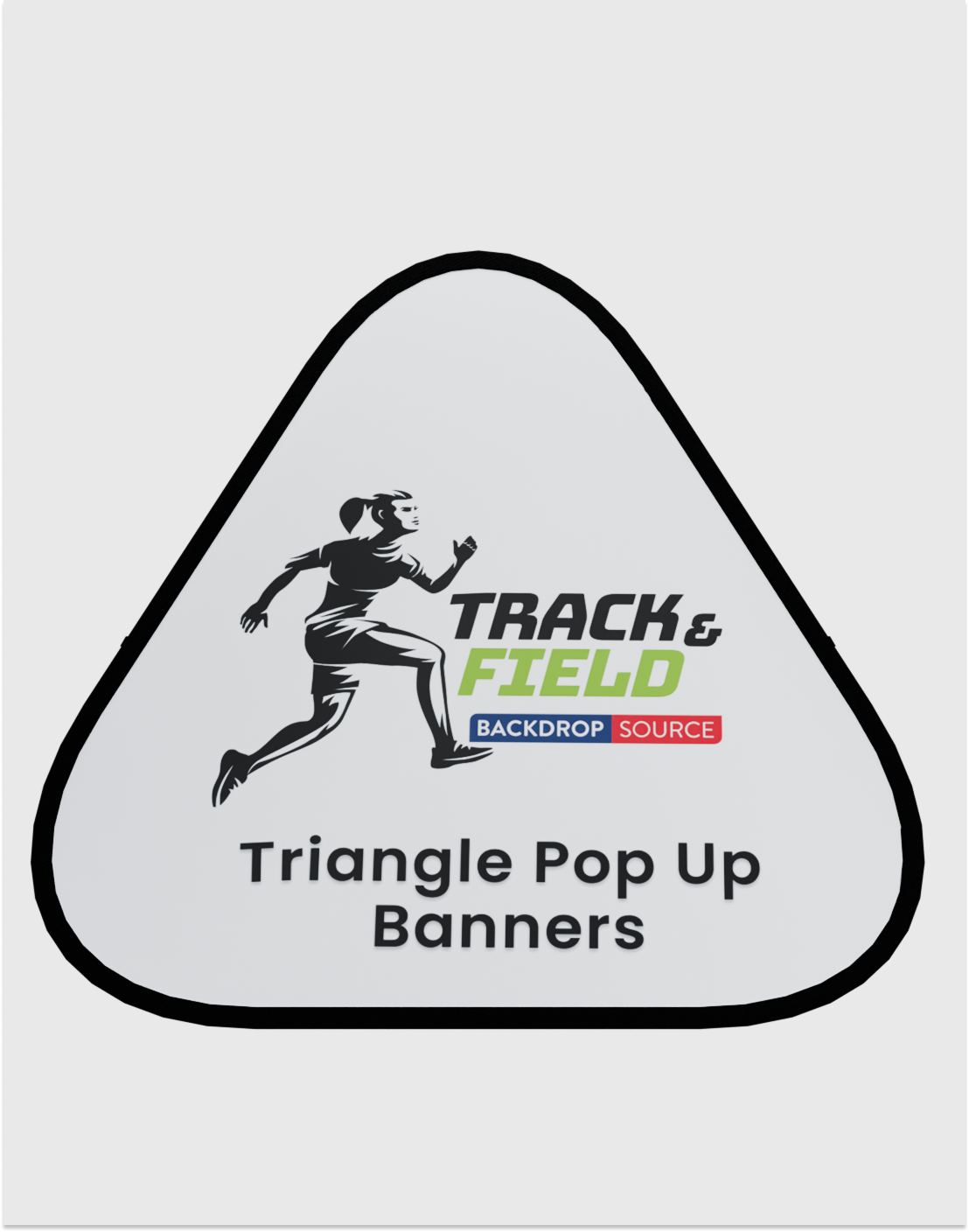 Triangle Fabric Pop Up Banners (Double Side Printed)