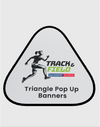 Triangle Fabric Pop Up Banners (Double Side Printed)