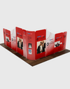 Magnetic Fabric Booth Display - Model 5 (13 x 13ft)
