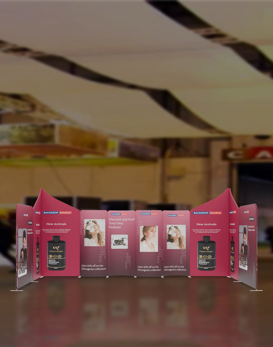 Magnetic Fabric Booth Display - Model 2 (20 x 20ft)