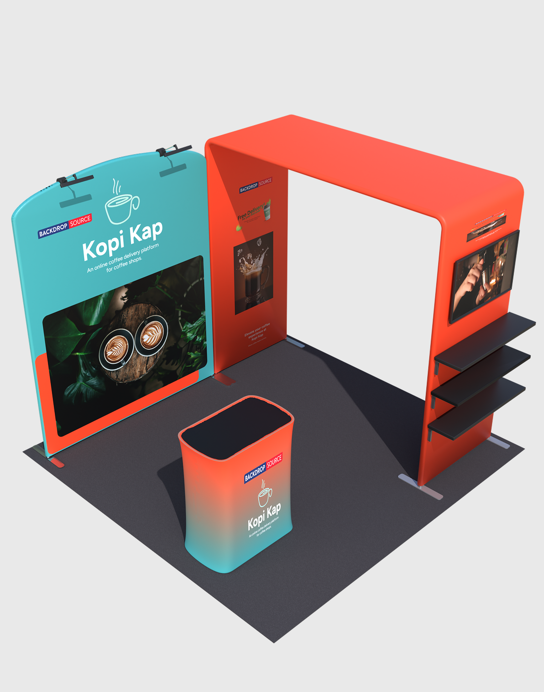 Portable Exhibit Display 10ft x 10ft - Model 37