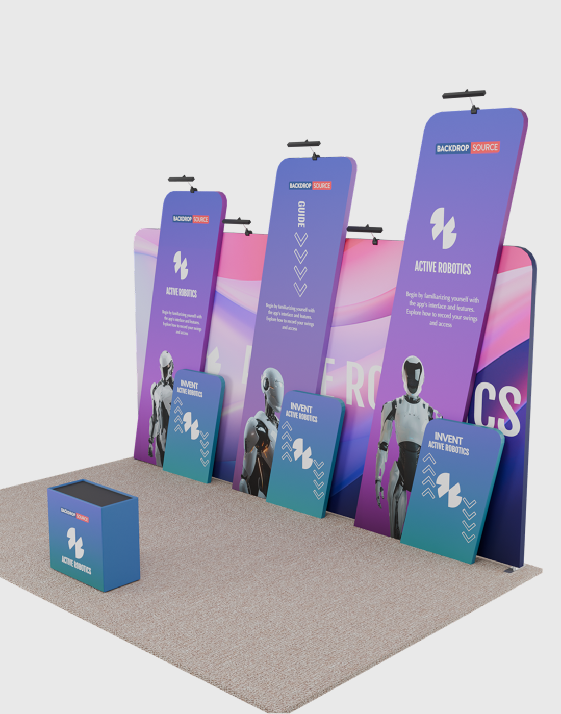 Portable Exhibit Display 20ft x 10ft - Model 19