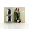 Apparel Display Frame with Dual Hanger Bars