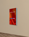 Wall-Mounted SEG Fabric display - 4" Depth