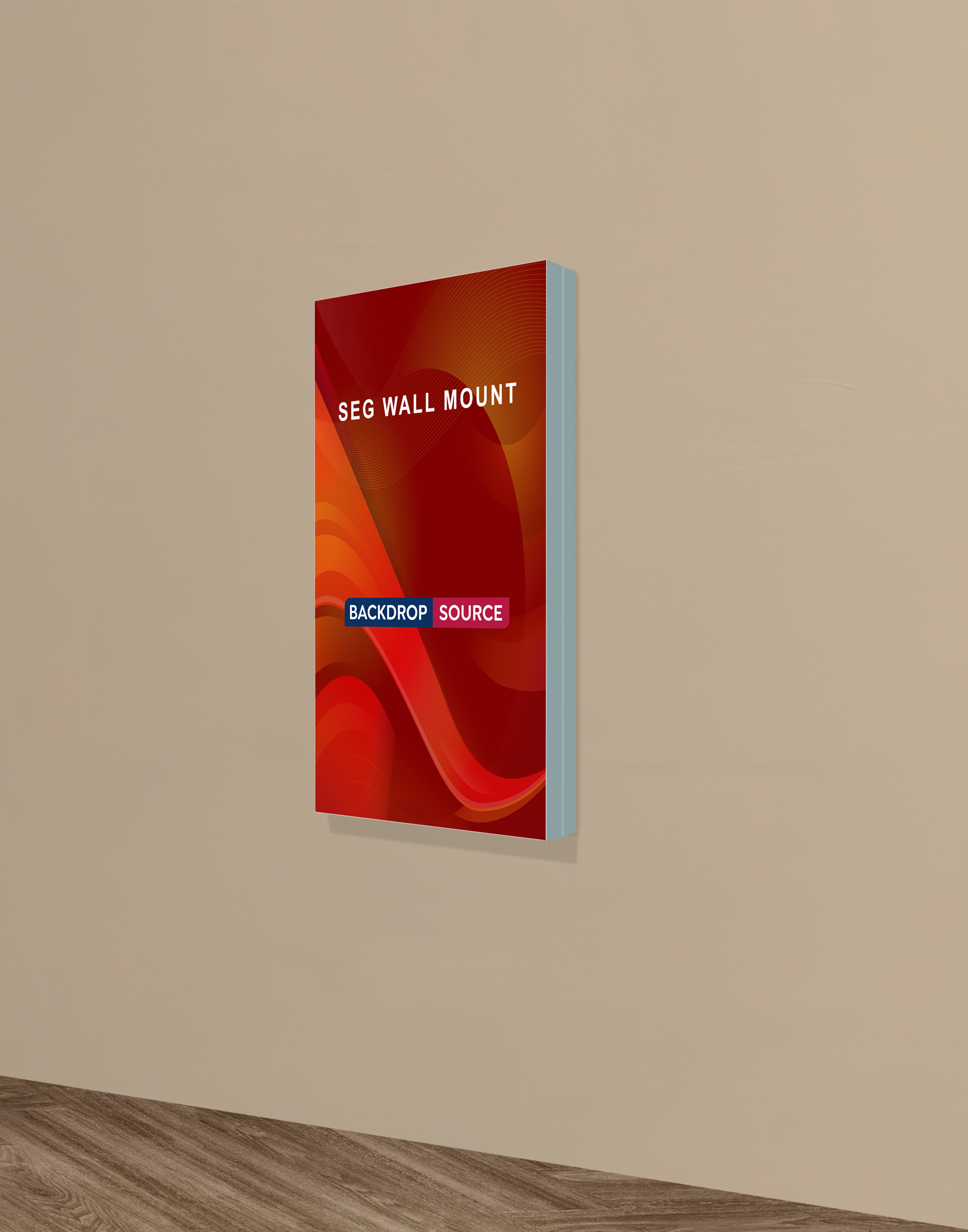 Wall-Mounted SEG Fabric display - 2.4" Depth