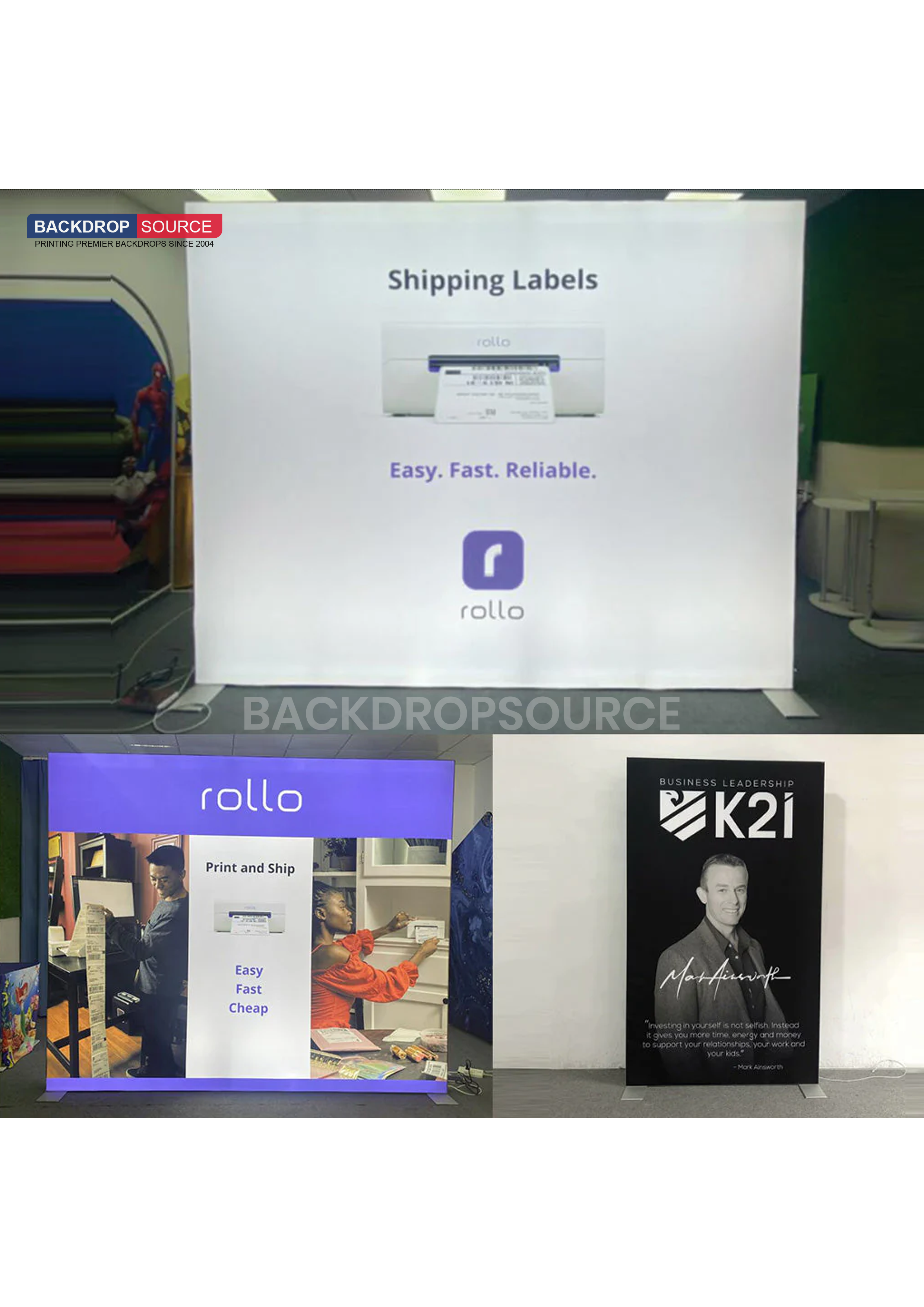 SEG Fabric LED Light Box Display - 4ft W x 6.5ft H