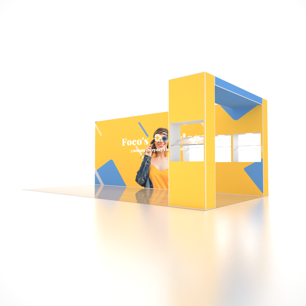 SEG Pro Popup Booth – Model 7 (20ft x 10ft)