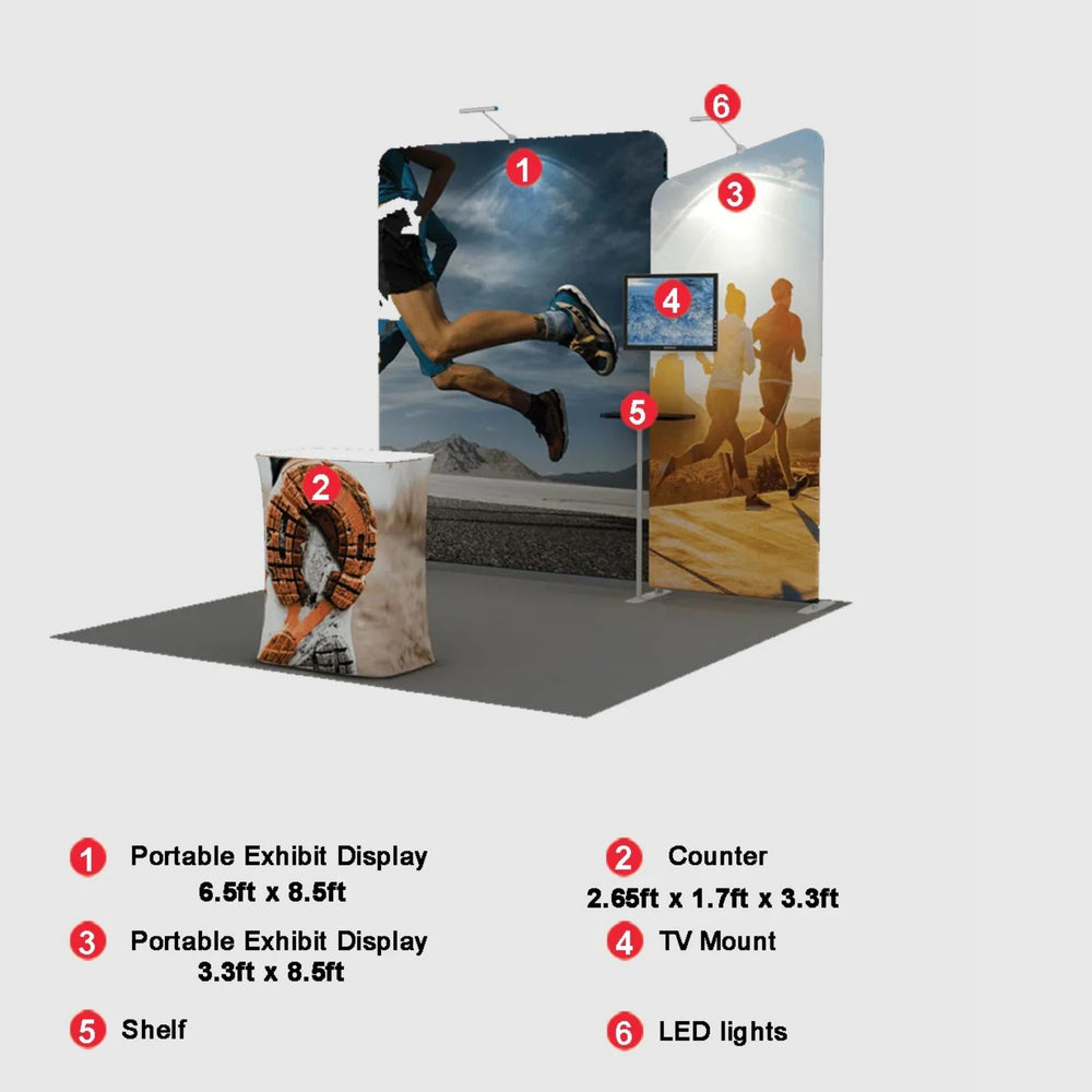 Portable Exhibit Display 10ft x 10ft - Model 3