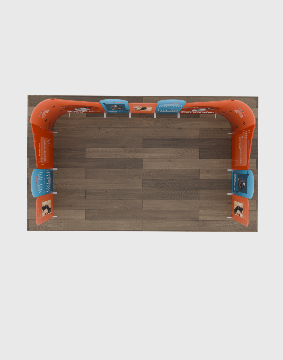 Magnetic Fabric Booth Display - Model 3 (20 x 20ft)