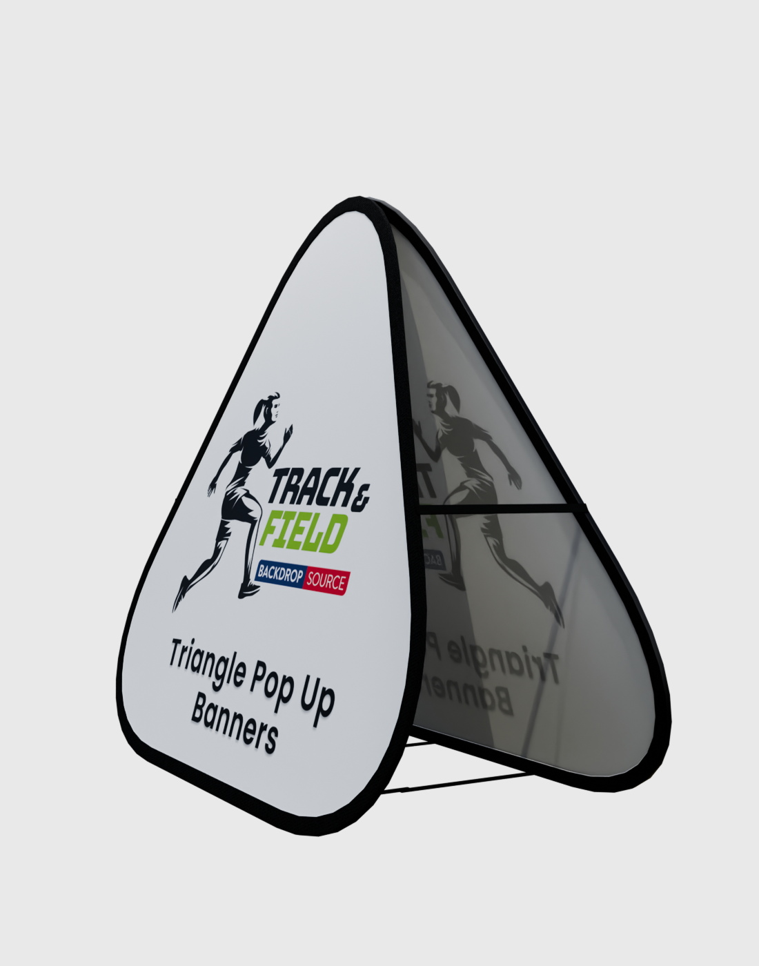 Triangle Fabric Pop Up Banners (Double Side Printed)