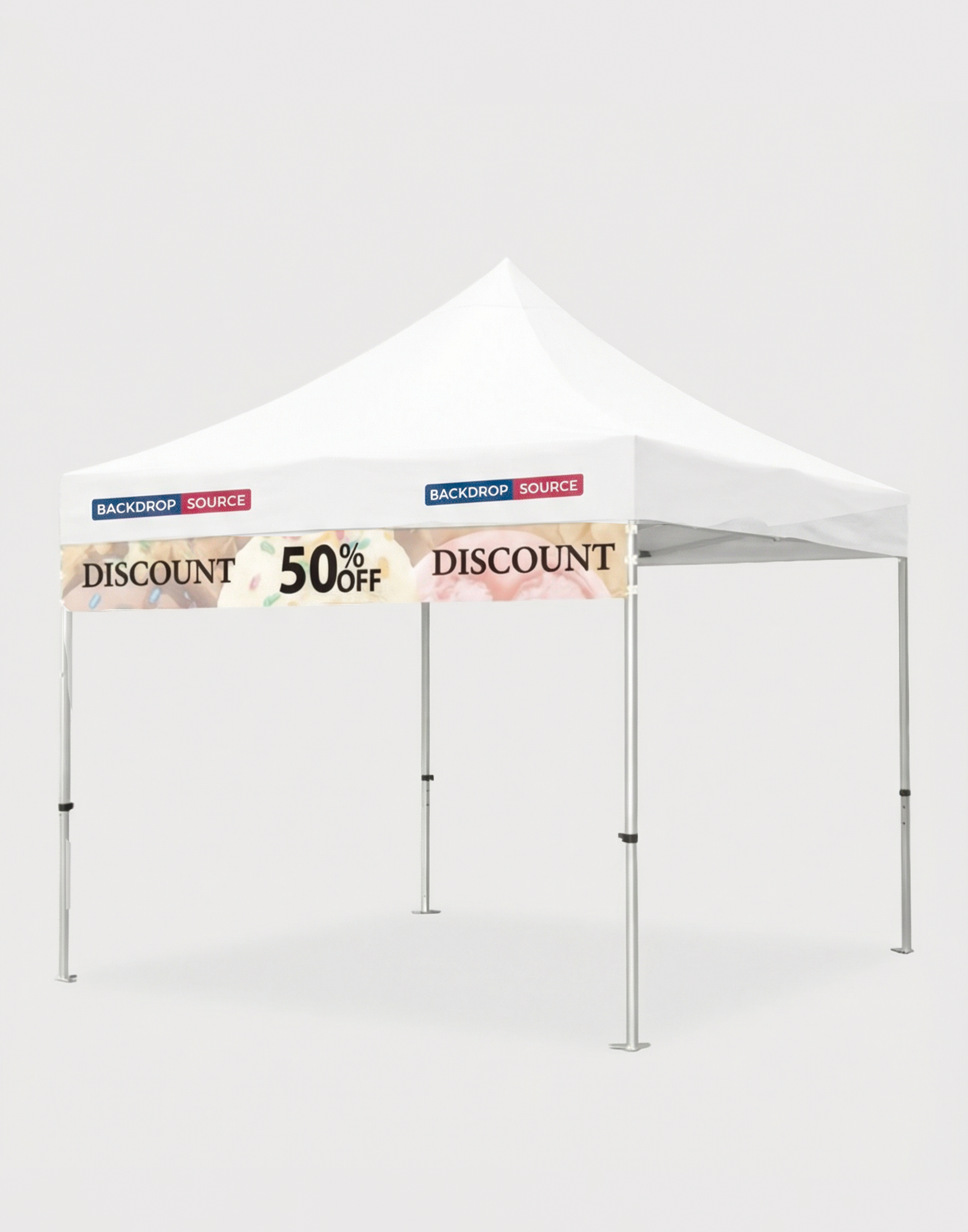 Fabric Canopy Tent Valance Banner
