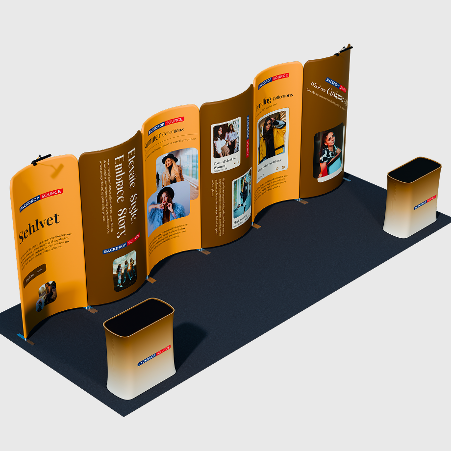Portable Exhibit Display 10ft x 20ft - Model 17