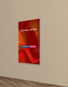 Wall-Mounted SEG Fabric display - 0.8" Depth