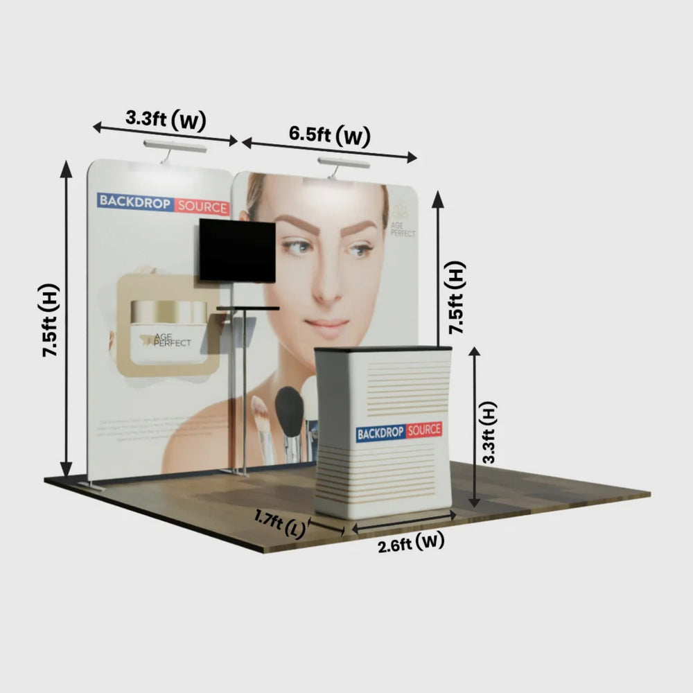 Portable Exhibit Display 10ft x 10ft - Model 1