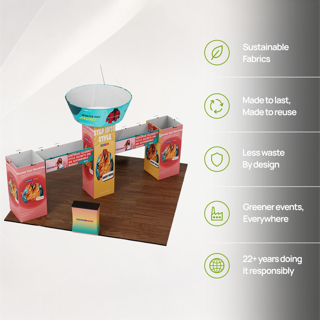 Modular Booth Kits 30ft x 20ft - Model 2