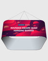 Rounded Square Quad Hanging Banner