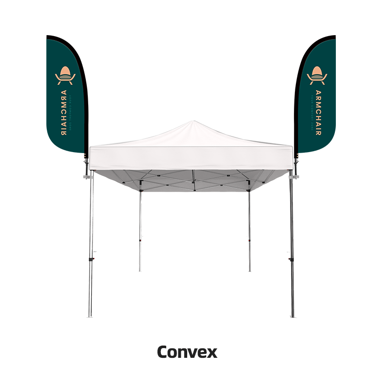 Fabric Feather Flag for Canopy Tents