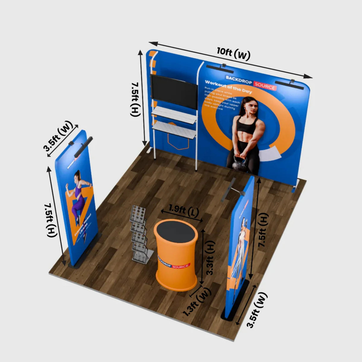 Premium Exhibition Kit for 10ft Wide Booths