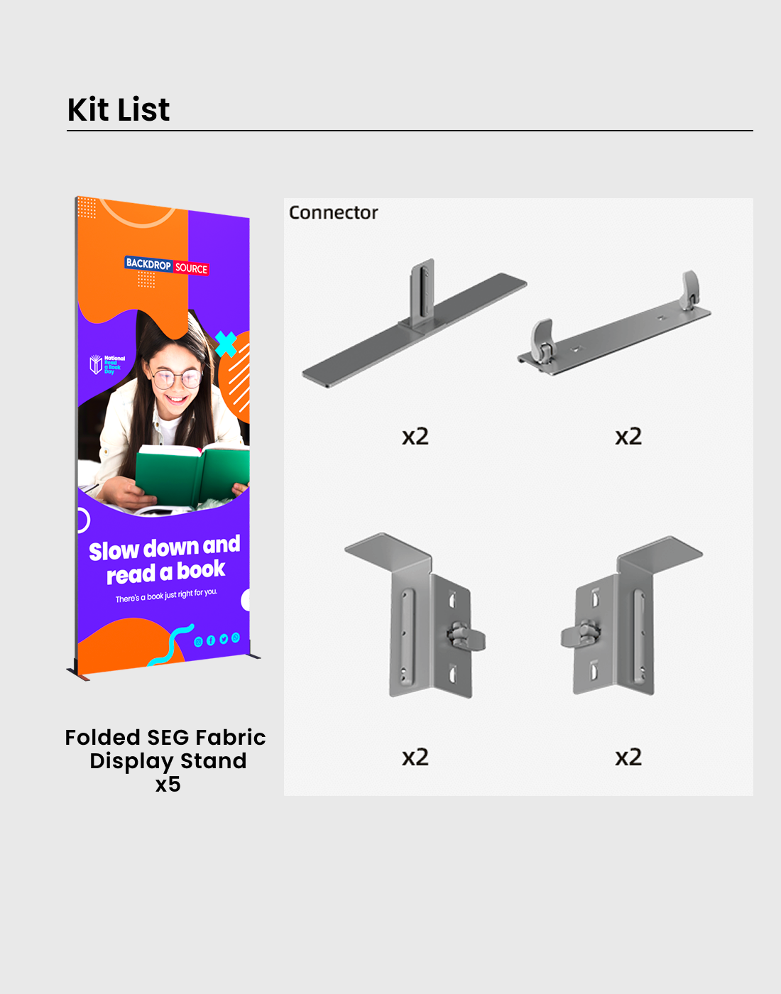 Foldable SEG Exhibition Display - Model 1