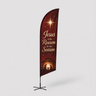 Church Angled Feather Flag