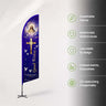 Church Angled Feather Flag