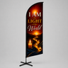 Church Angled Feather Flag