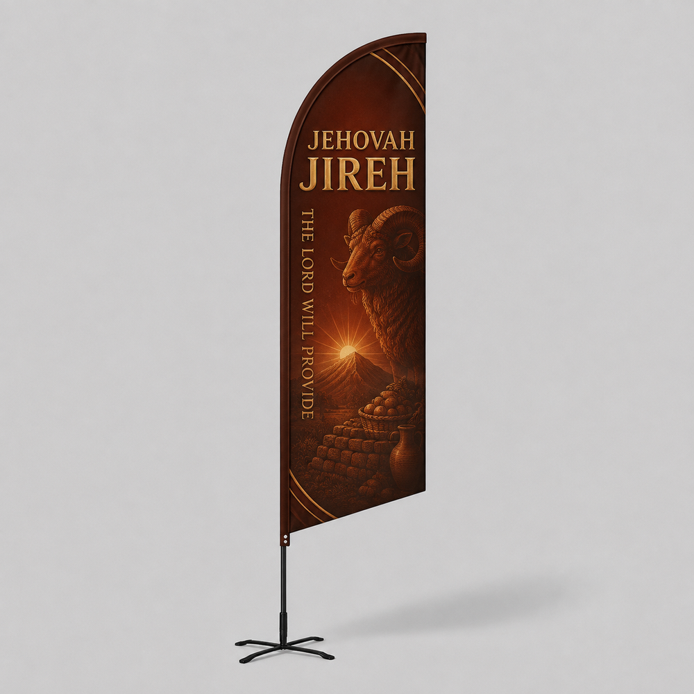 Church Angled Feather Flag