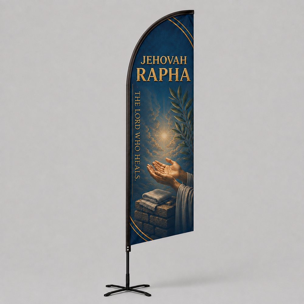 Church Angled Feather Flag