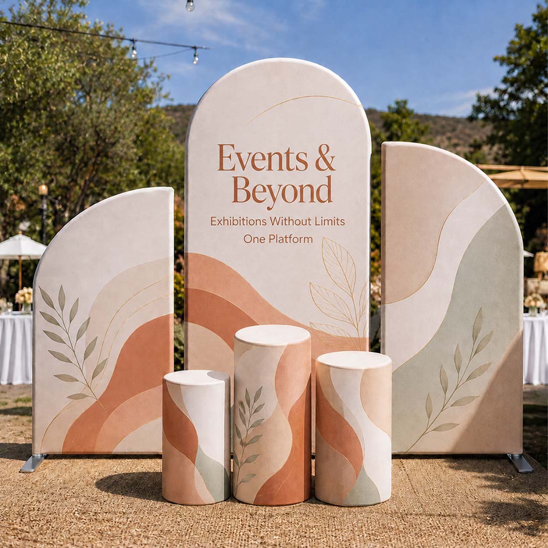 Conjuntos de fiesta en arco con pedestal - Modelo 2