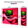 SEG Popup Display with TV Mount & External Shelves