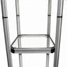 Square Portable Aluminum Spiral Tower Display - 5 Layer Shelves