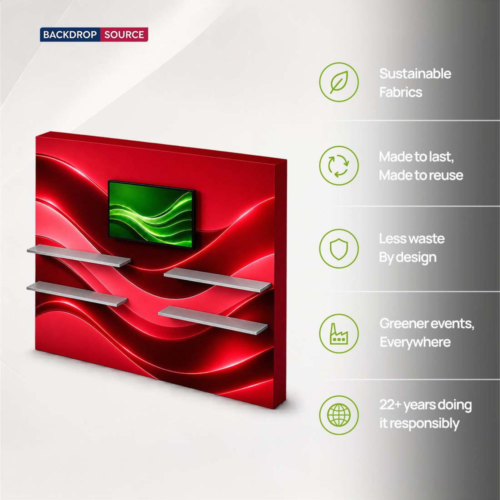 SEG Popup Display with TV Mount & External Shelves