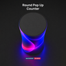 Backlit Fabric Round Pop Up Counter