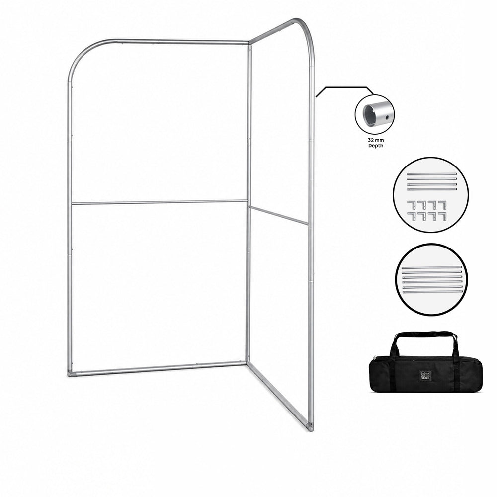 L-Shaped Fabric Banner Display