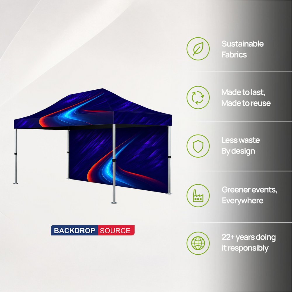 Heavy Duty Fabric Canopy Tent – 15ft x 10ft