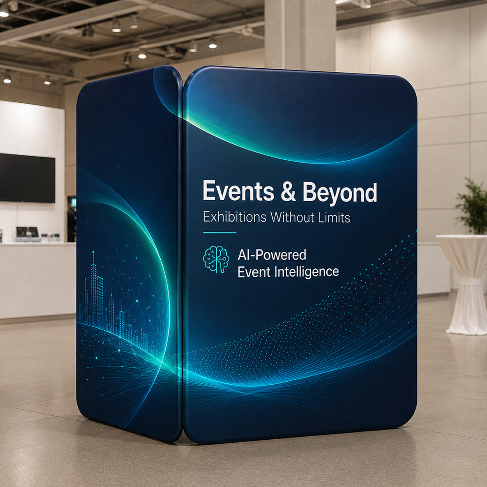 L-Shaped Fabric Banner Display