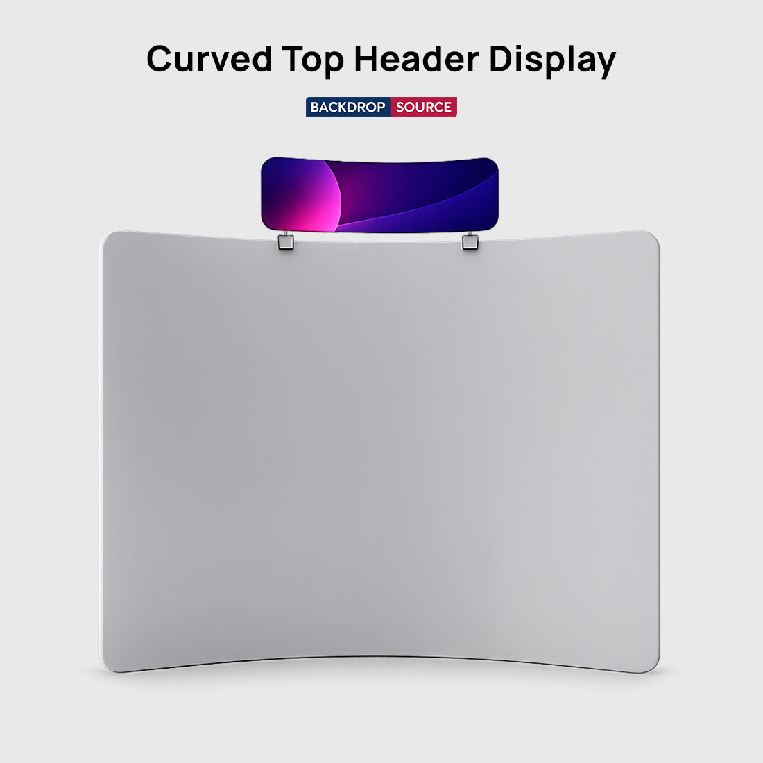 Curved Top Header Display