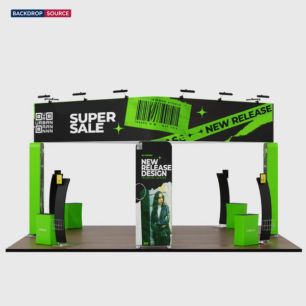 Modular Booth Kits 20ft x 20ft - Model 11